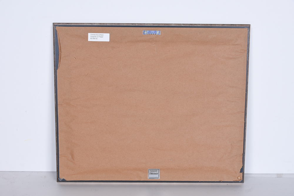 Charles Burchfield Original Graphite on Paper Sketch