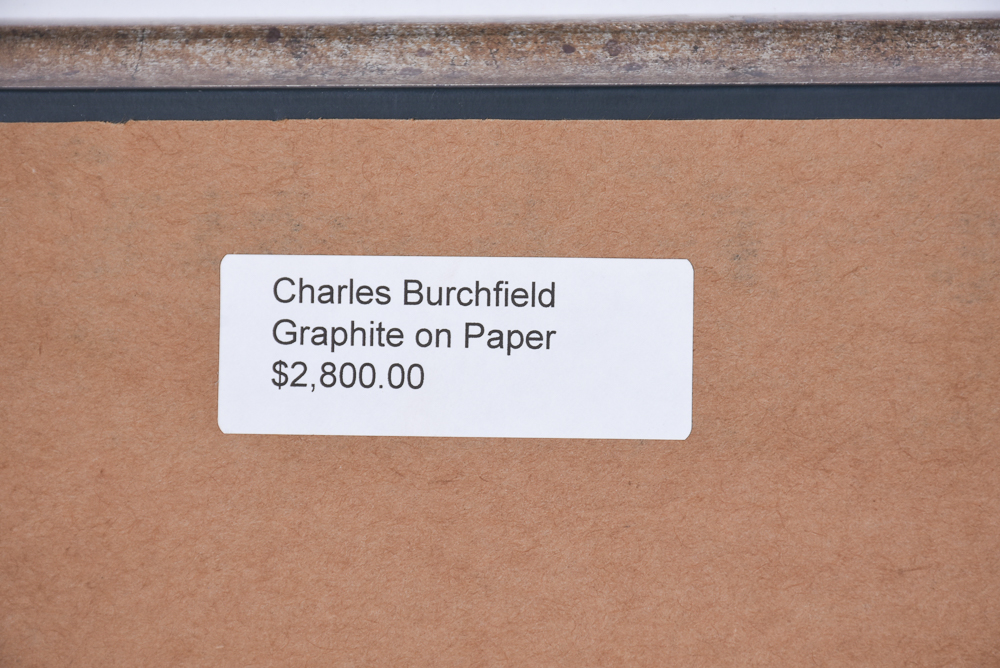 Charles Burchfield Original Graphite on Paper Sketch