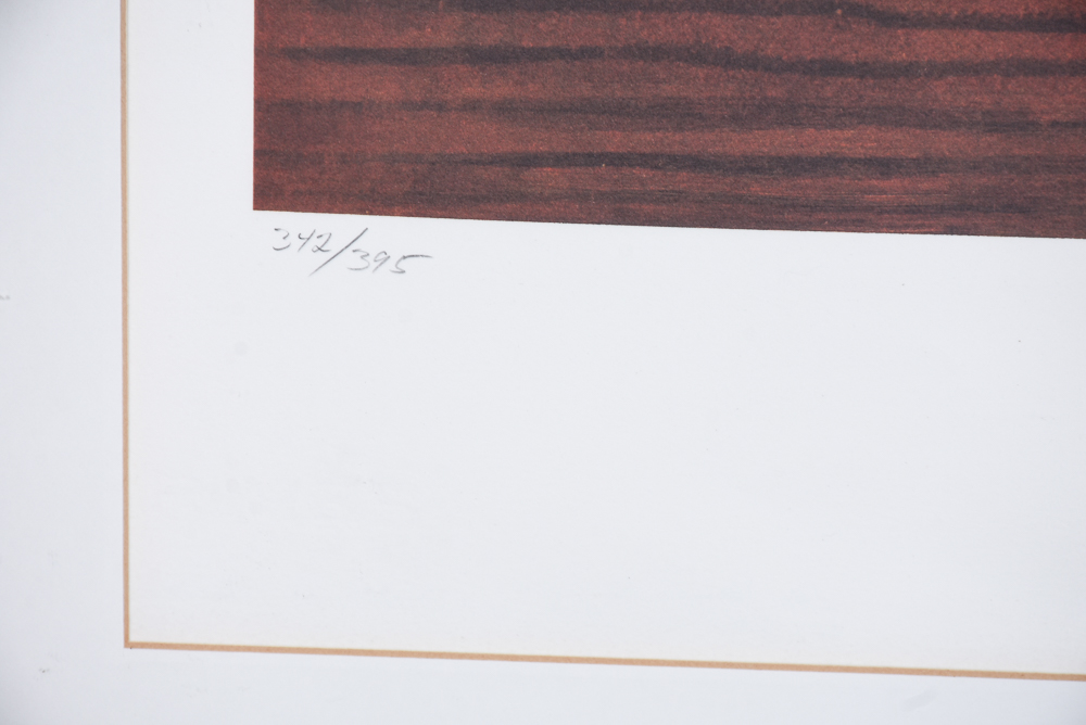 Dali Signed Limited Edition Photo Lithograph Print "Les spoutniks astiques élasticots statistiques"