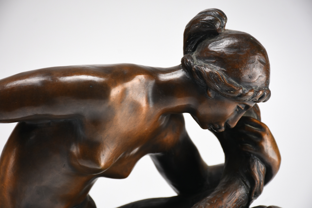 Posthumously Cast Renoir-Guino Bronze "Leda and the Swan"