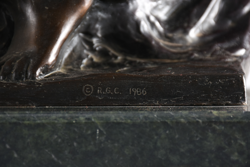 Posthumously Cast Renoir-Guino Bronze "Leda and the Swan"