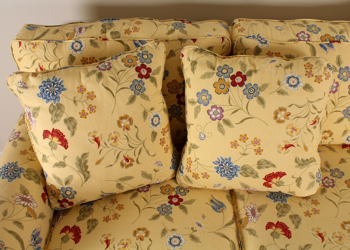 La-Z-Boy "Kincaid" Yellow Floral Sofa