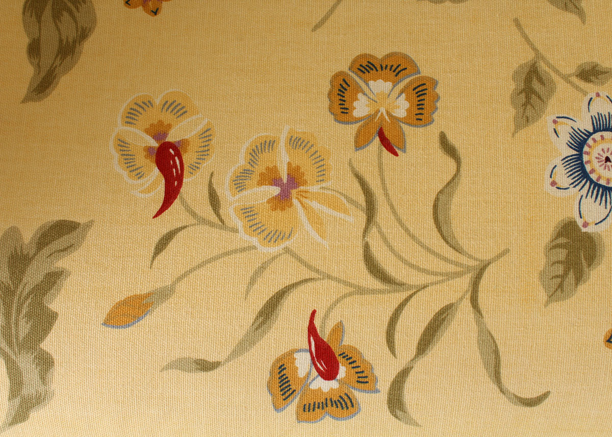 La-Z-Boy "Kincaid" Yellow Floral Sofa