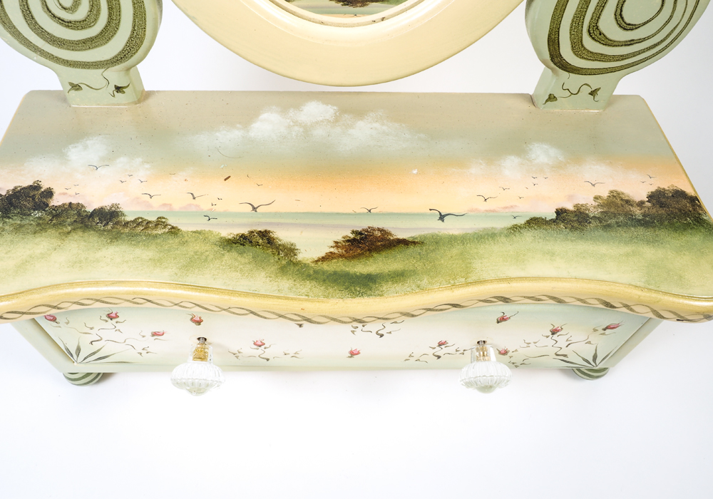 Gracey Knight Ltd. Tabletop Mirror with Drawer