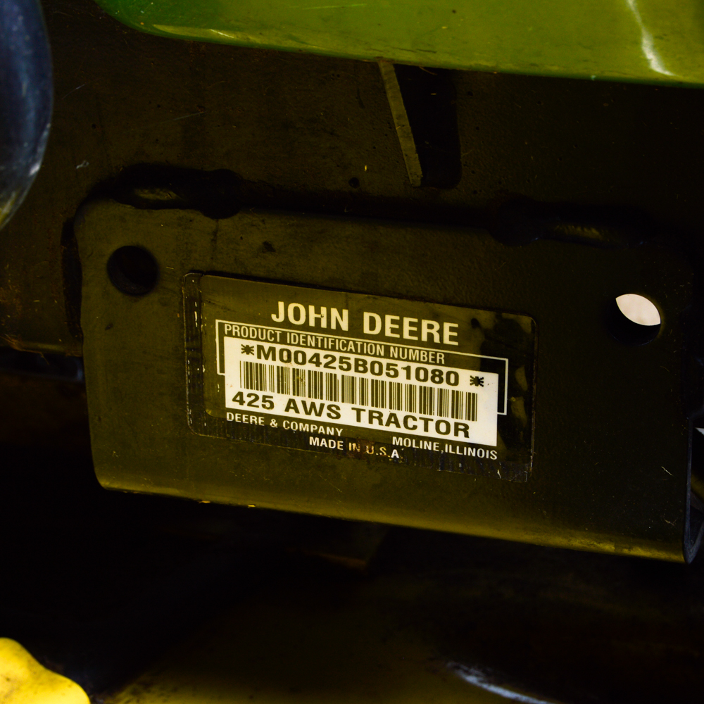 John Deere Riding Mower with Mulching Capability