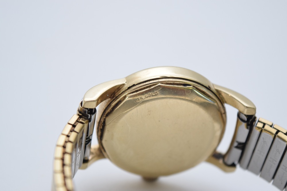 Vintage 14K Yellow Gold Case Longines Automatic Men's Watch