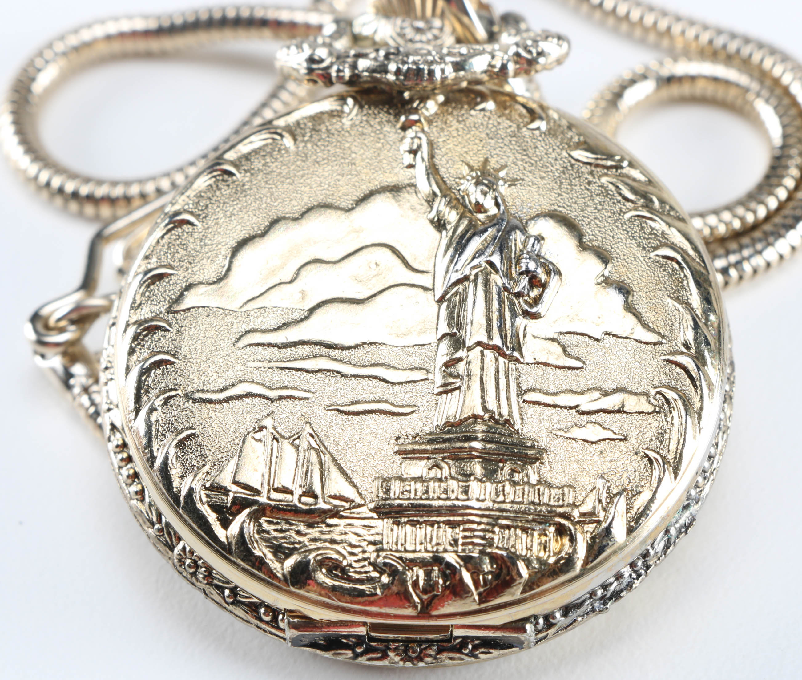 Commemorative Statue of Liberty Pocket Watch by American International Mint