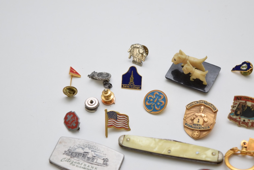 Vintage Service Pins and Other Branded Collectibles