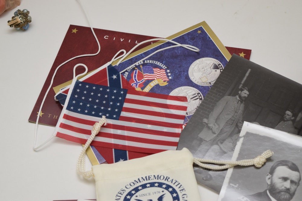 American Mint Civil War Pocket Knife and US Commemorative Gallery Civil War Materials