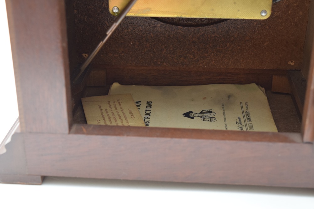 Seth Thomas Legacy 3W Mantel Clock With Original Manual