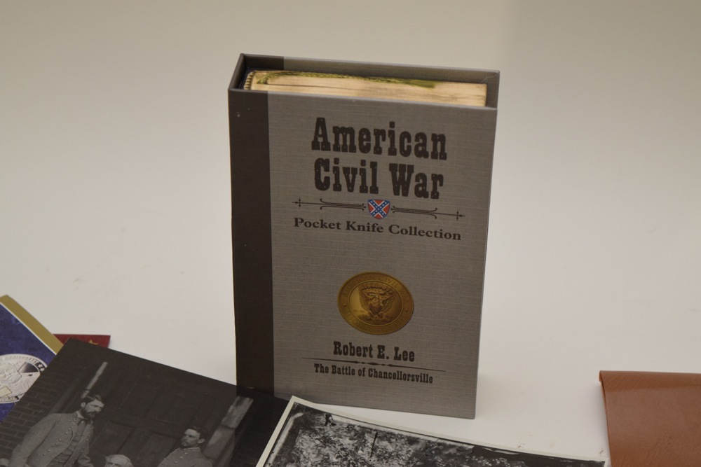 American Mint Civil War Pocket Knife and US Commemorative Gallery Civil War Materials