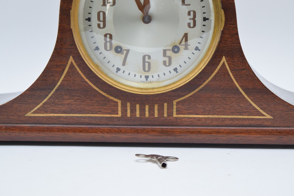 1940 Plymouth Tambour Mantel Clock