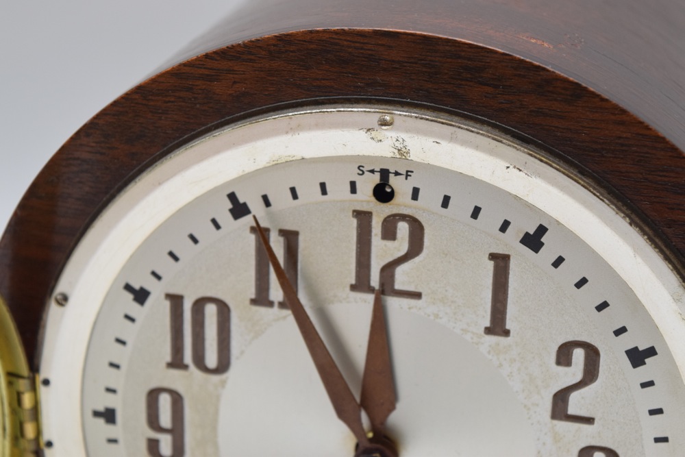 1940 Plymouth Tambour Mantel Clock