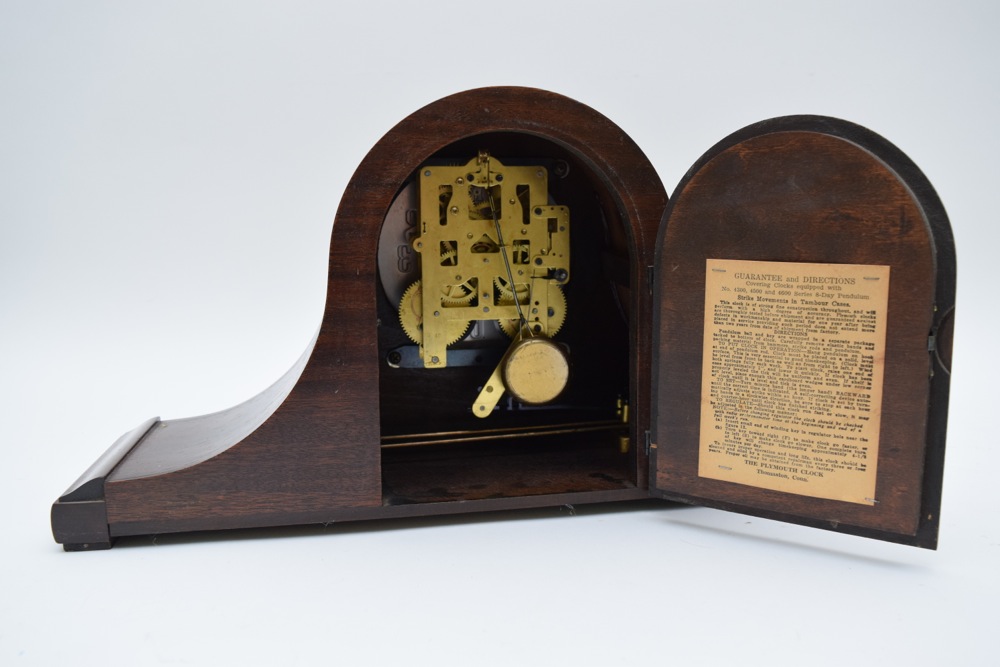 1940 Plymouth Tambour Mantel Clock