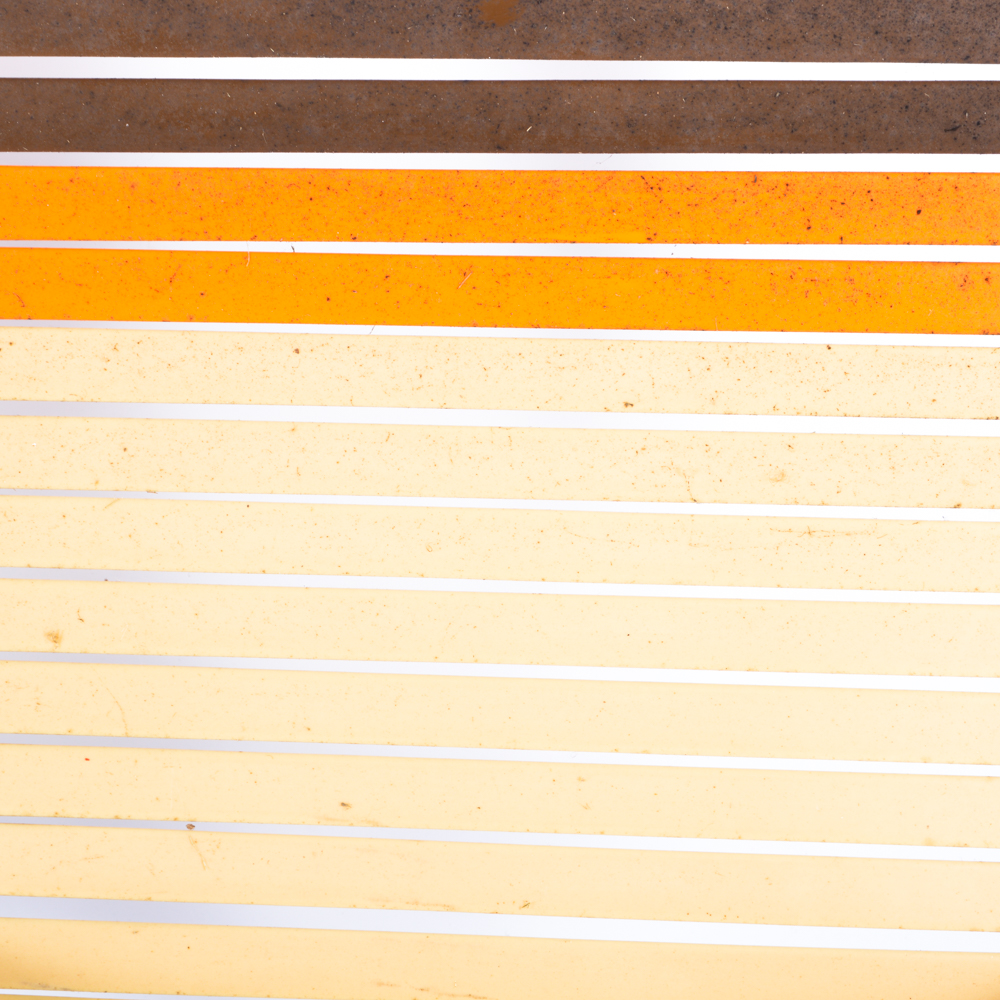 Pair of Tan Beach Chairs with Wood Armrests