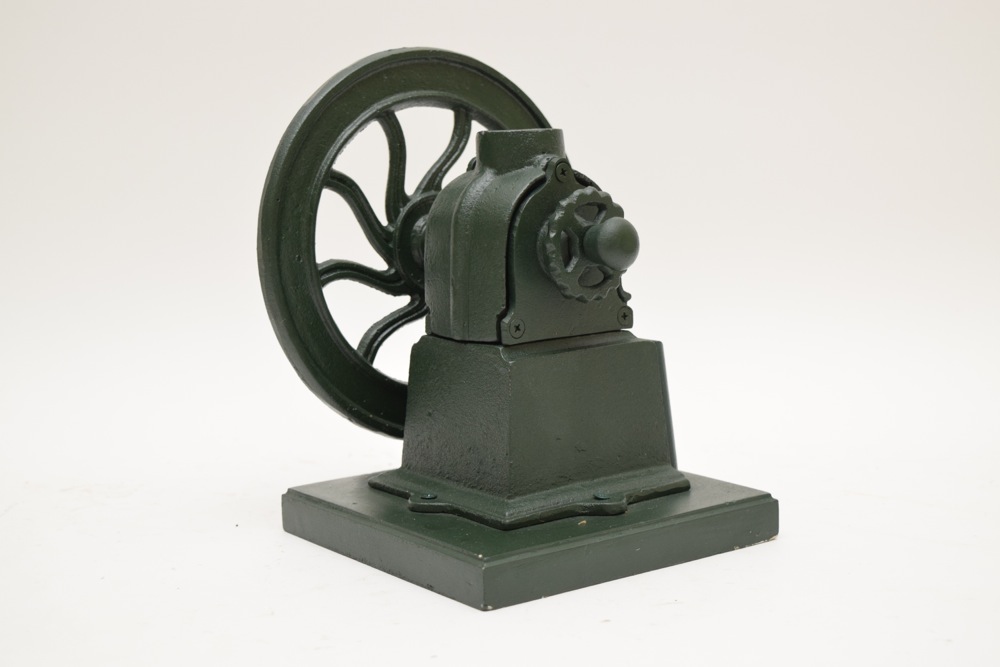 Antique Green Painted Cast Iron Stephens' London Coffee Grinder