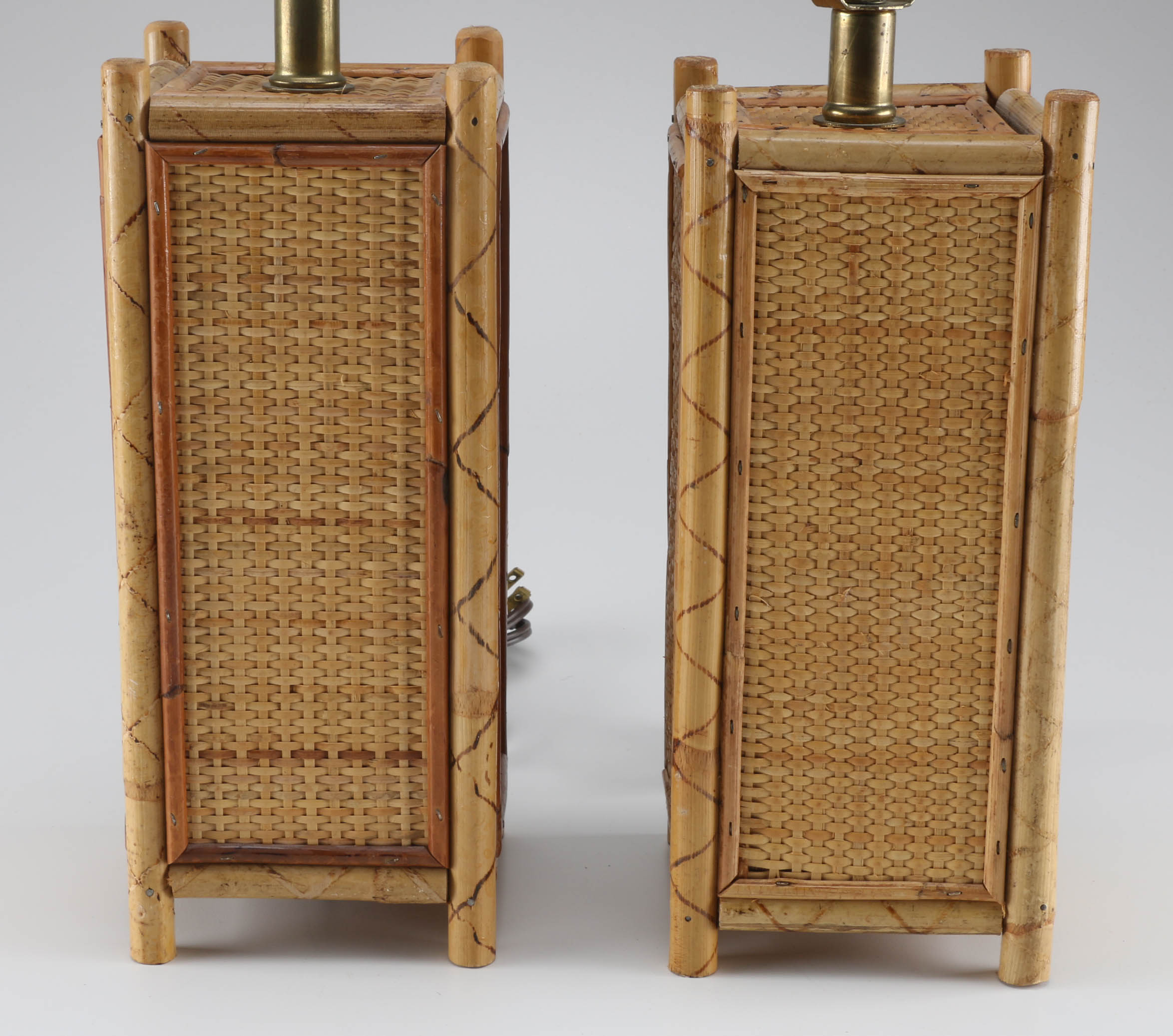 Pair of Bamboo Table Lamps