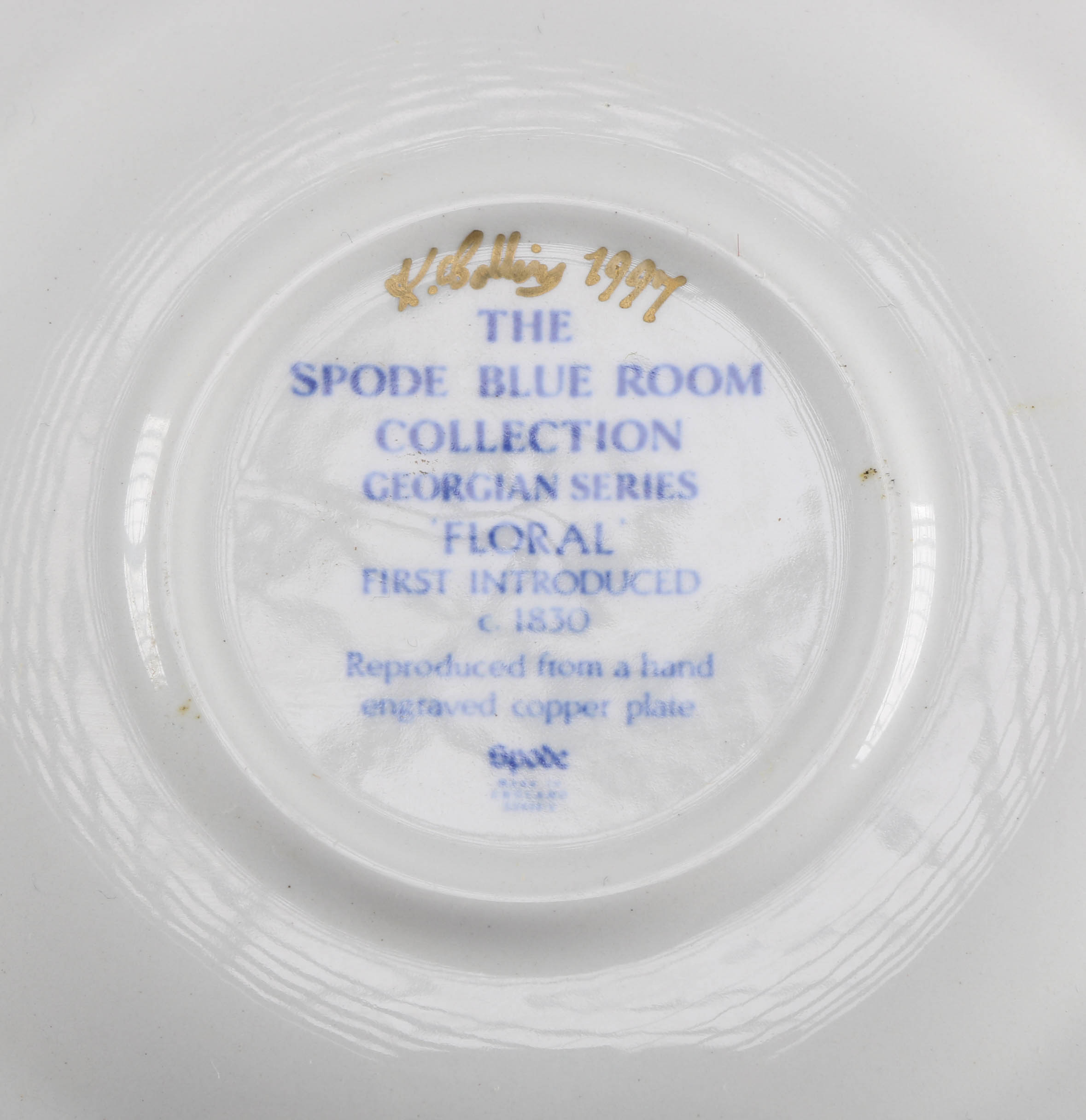 Blue and White Porcelain Plates and Teacup