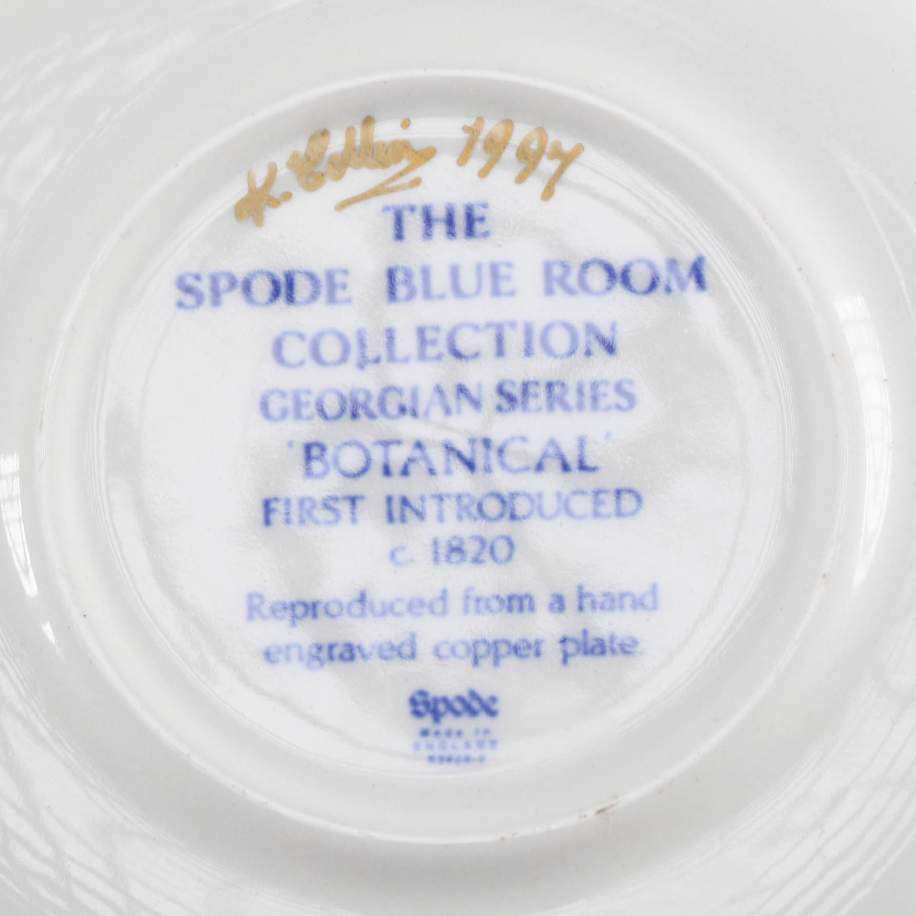 Blue and White Porcelain Plates and Teacup