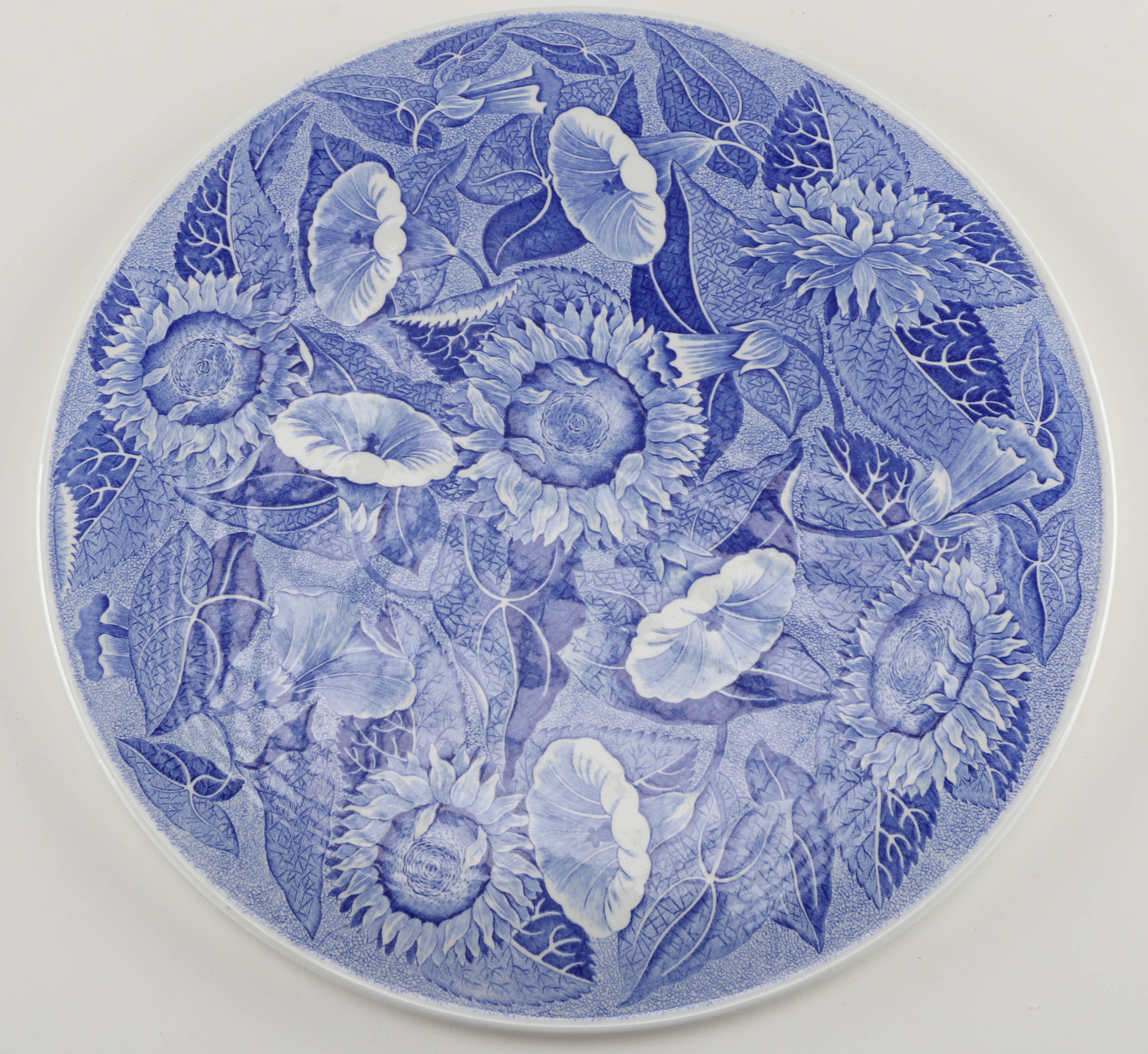 Blue and White Porcelain Plates and Teacup