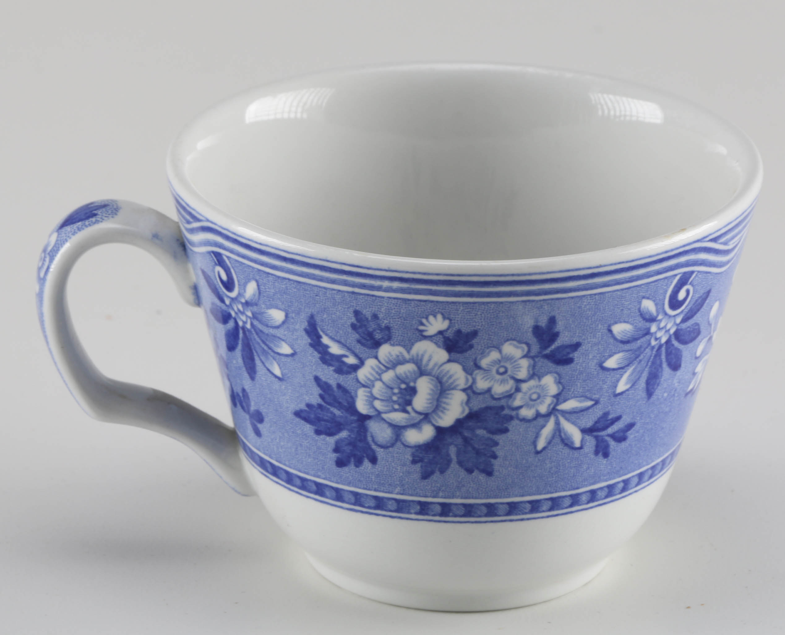 Blue and White Porcelain Plates and Teacup