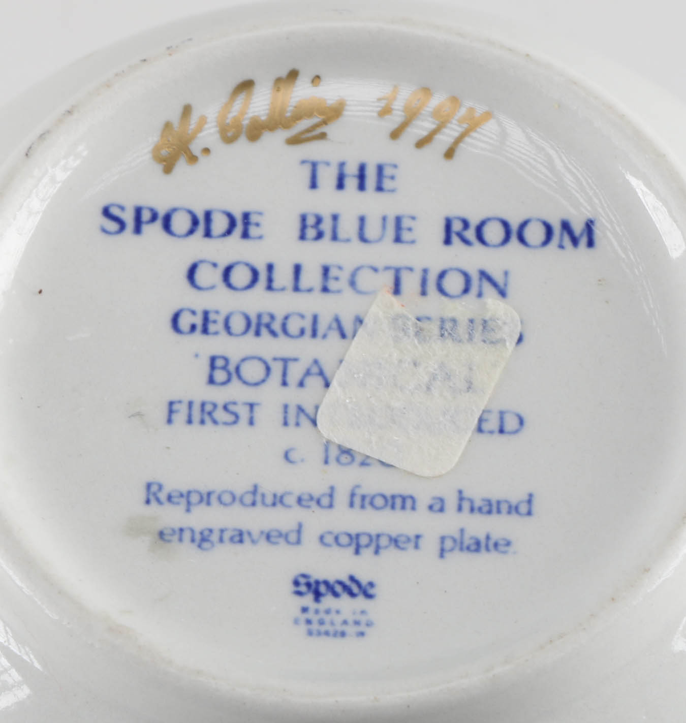 Blue and White Porcelain Plates and Teacup