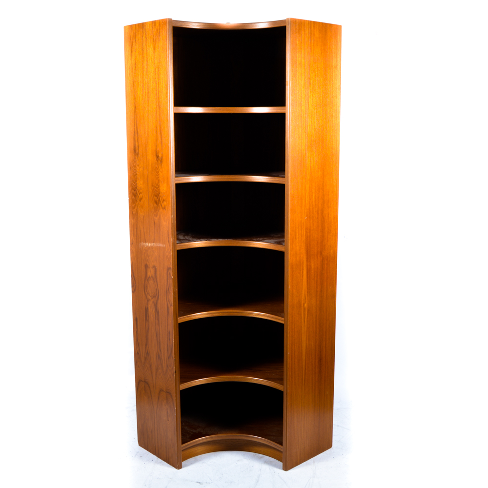 Late 20th Century Corner Bookcase