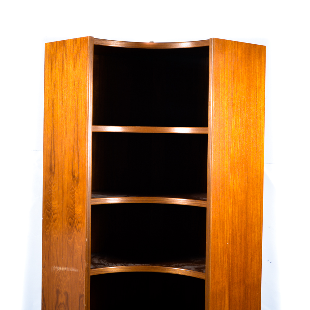 Late 20th Century Corner Bookcase