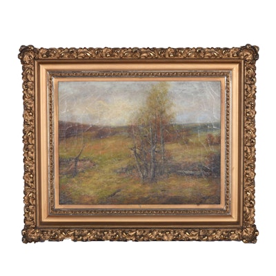 Original Oil on Canvas Tonal Landscape Original Oil on Canvas Tonal Landscape