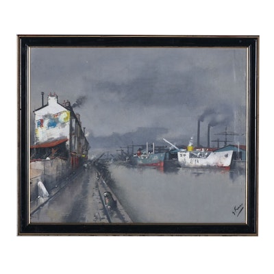 Gabriel Marc Louis Ferro Signed Oil Painting on Canvas Gabriel Marc Louis Ferro Signed Oil Painting on Canvas