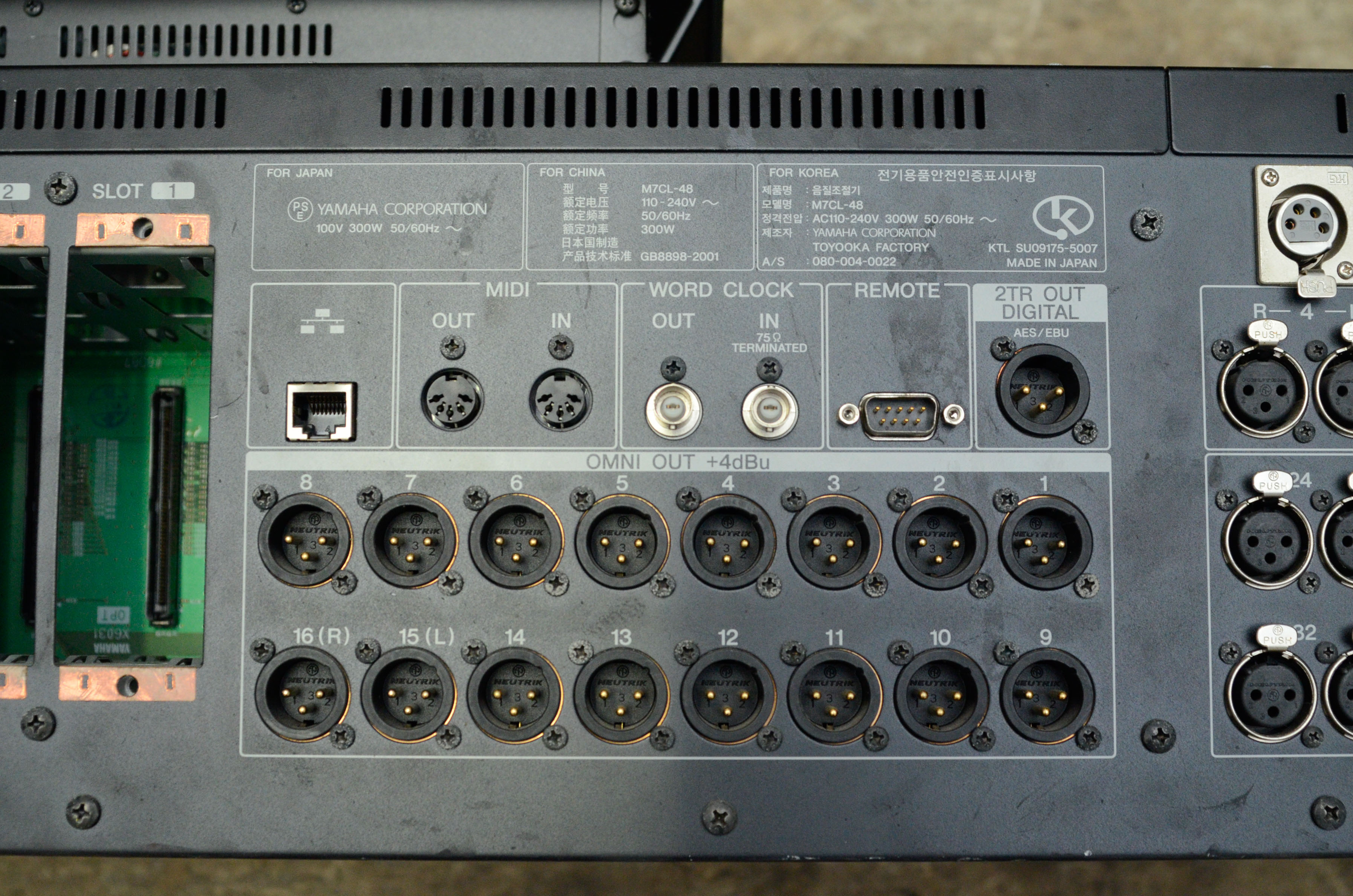 Yamaha M7CL-48 Soundboard