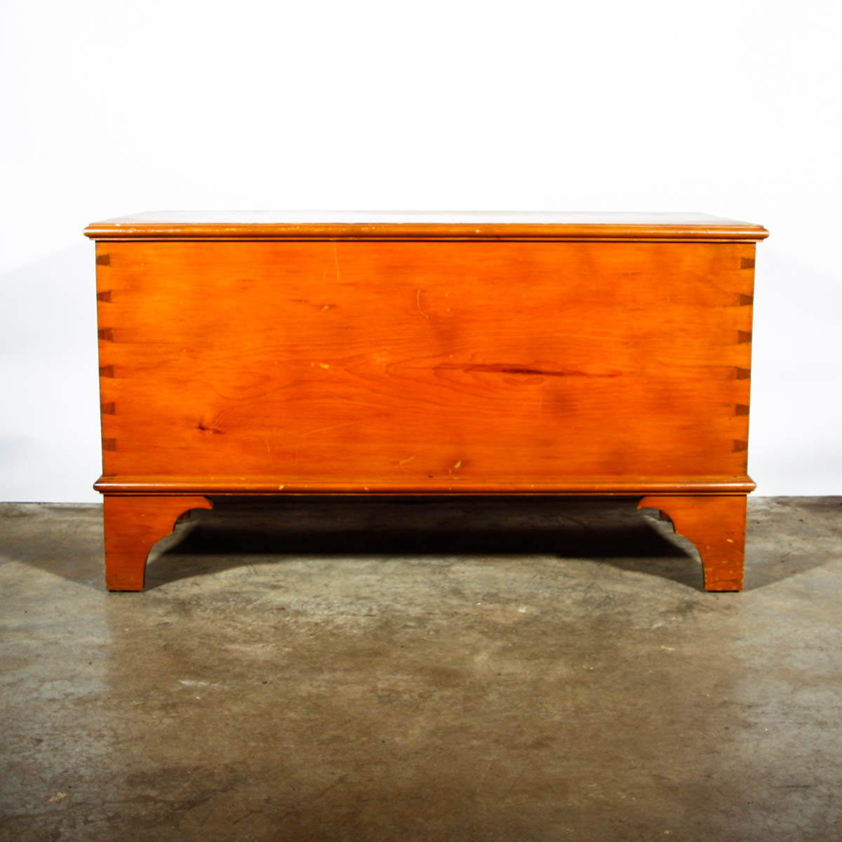 Antique Six Board Pine Blanket Chest