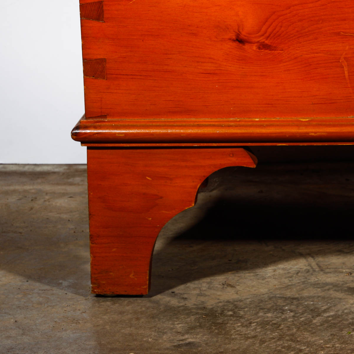 Antique Six Board Pine Blanket Chest