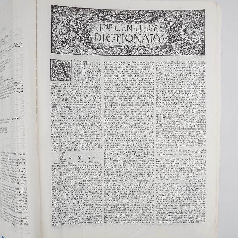 1914 "The Century Dictionary, an Encyclopedic Lexicon of the English Language" Ten Volumes in One