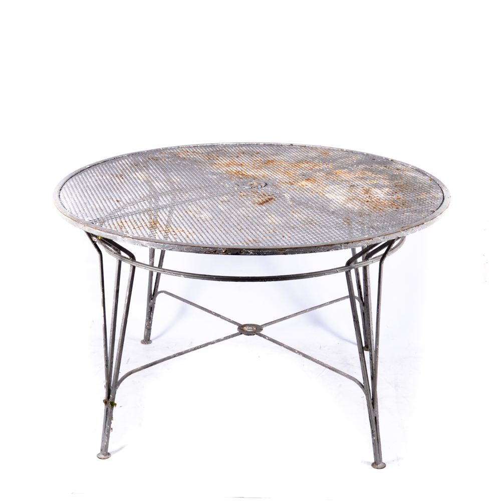 Round Metal Patio Table