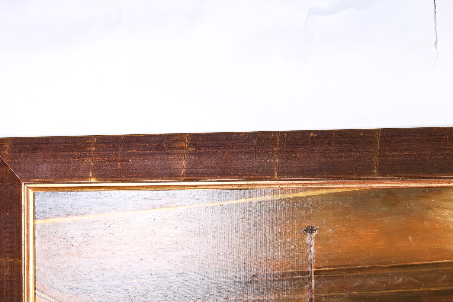 Original Oil on Canvas Depicting a Pool Hall