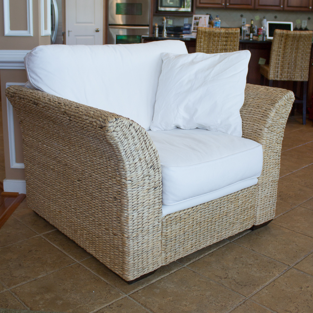 Sofa Trend Seagrass Cushioned Armchair