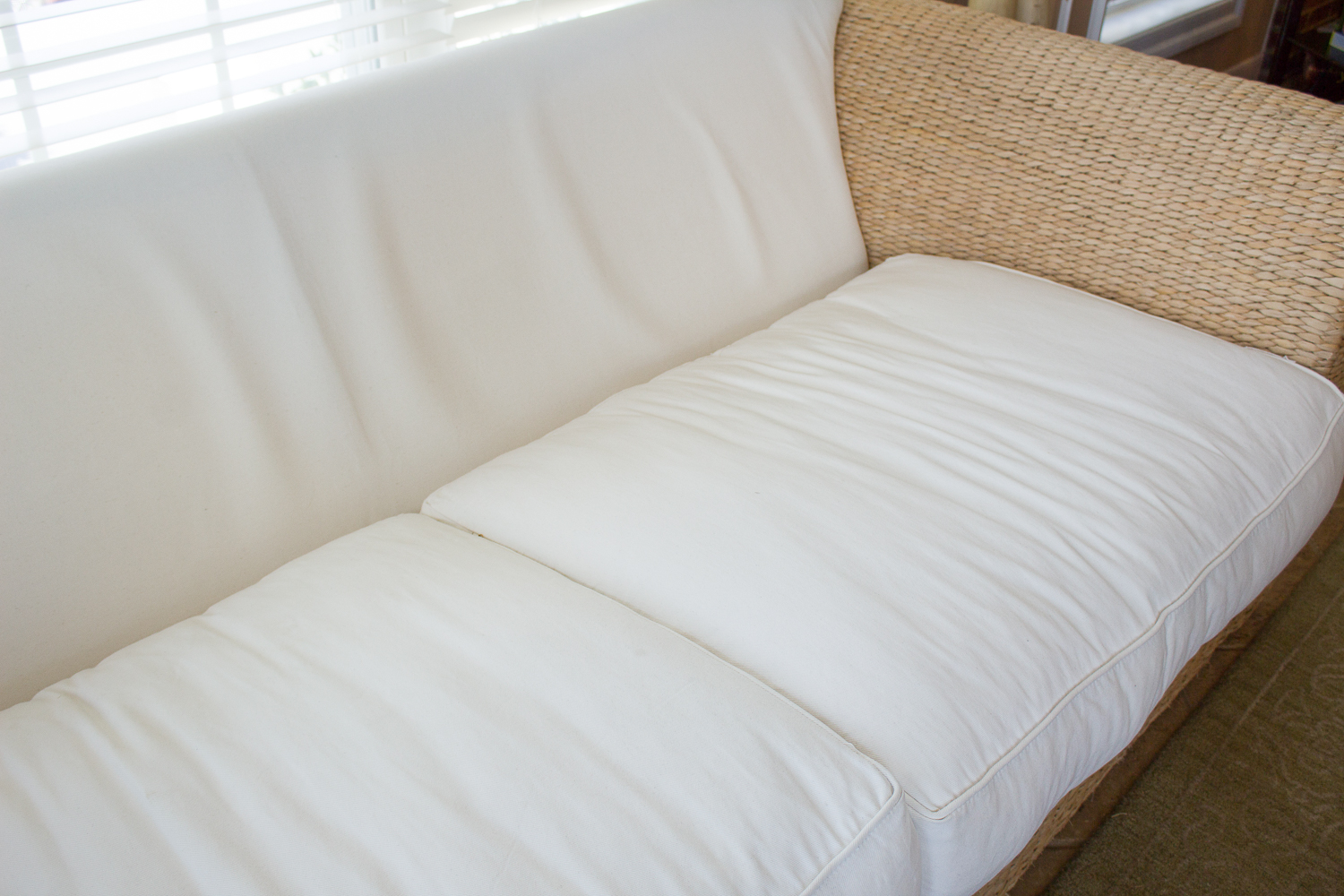 Sofa Trend Seagrass Cushioned Sofa