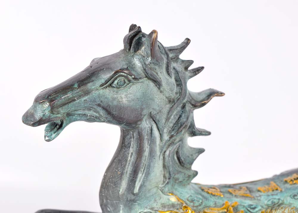 Pair of Tang Dynasty Style Horse Sculptures