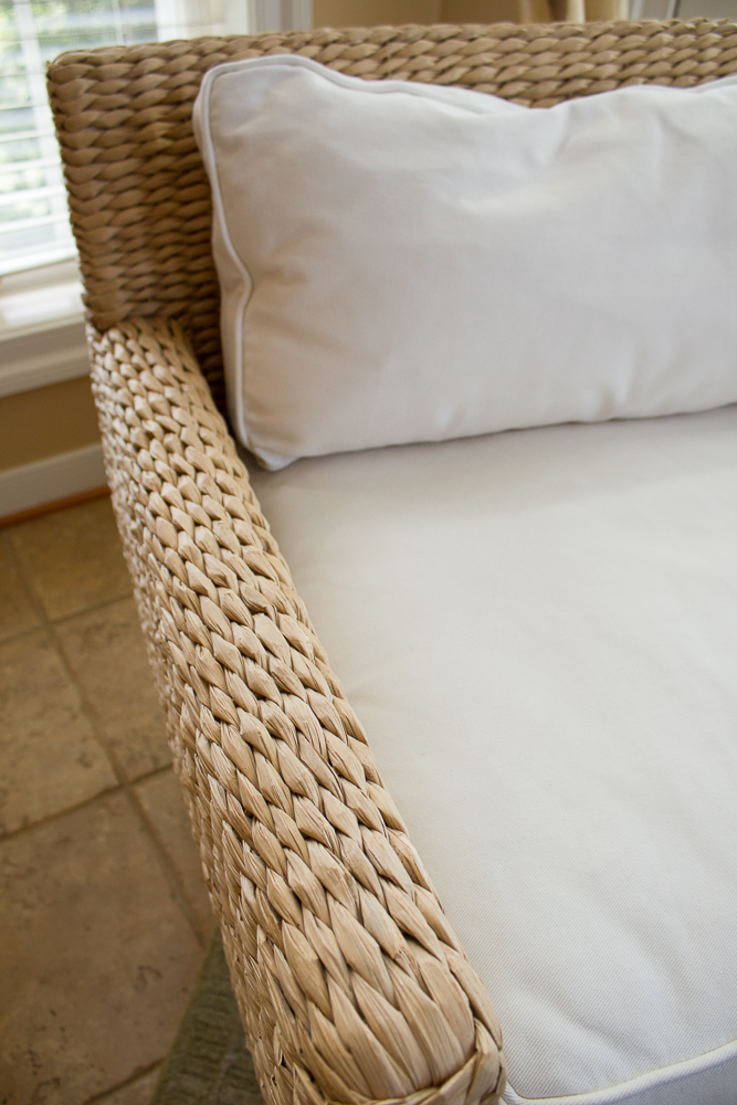 Pair of Seagrass Cushioned Armchairs