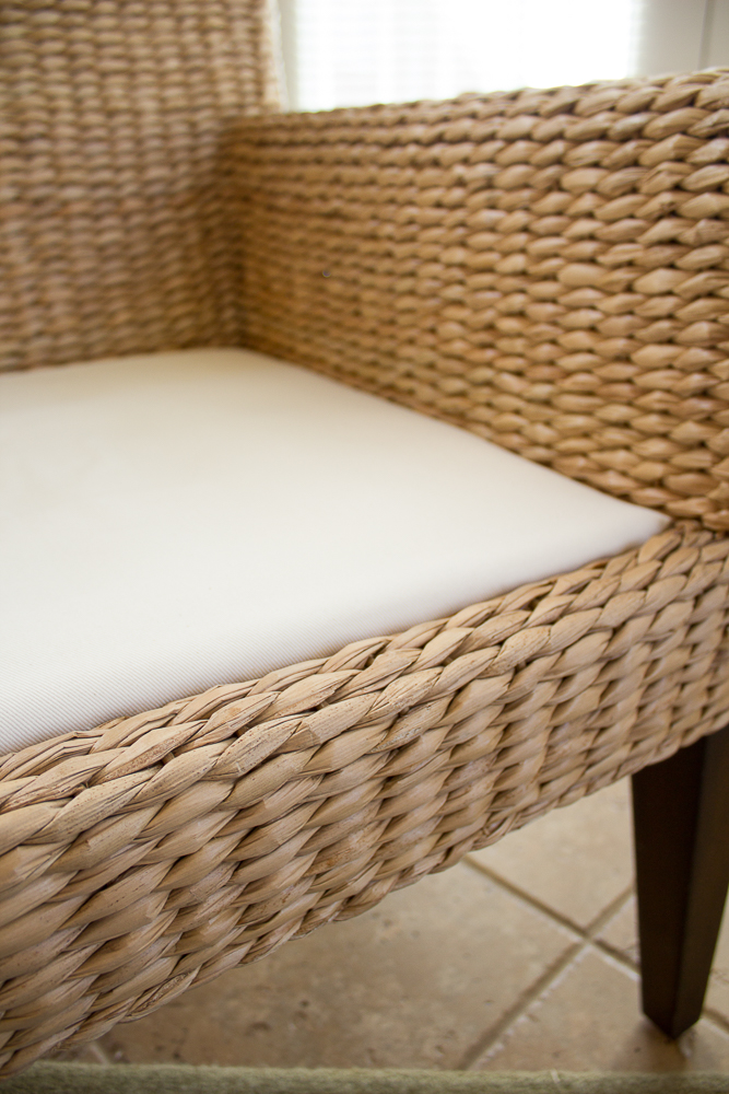 Pair of Seagrass Cushioned Armchairs