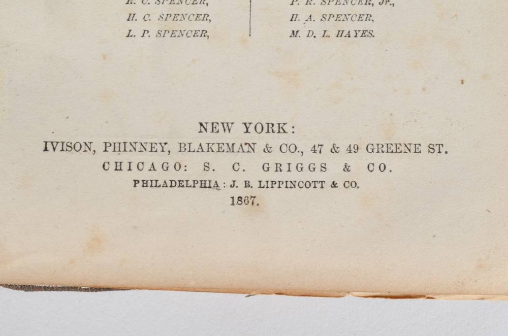 Selection of Antique Spelling and Penmanship Books