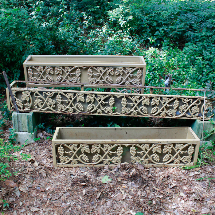 Wrought Iron Flower Boxes