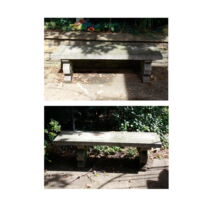 Pair of Low Concrete Benches