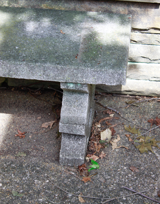 Pair of Low Concrete Benches