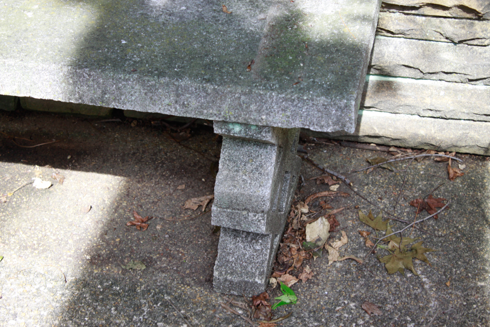 Pair of Low Concrete Benches