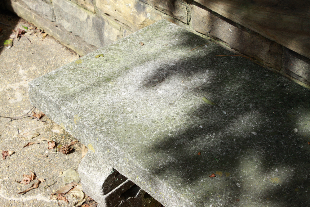 Pair of Low Concrete Benches