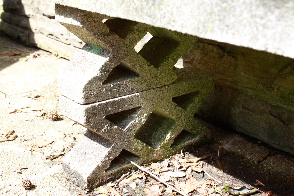 Pair of Low Concrete Benches