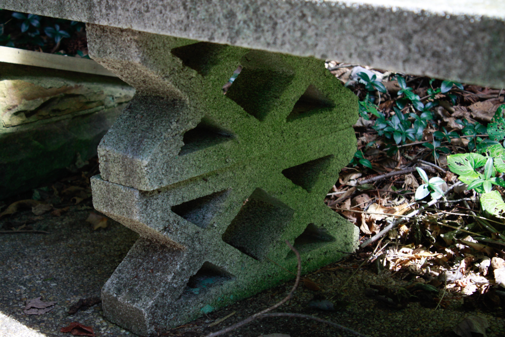 Pair of Low Concrete Benches