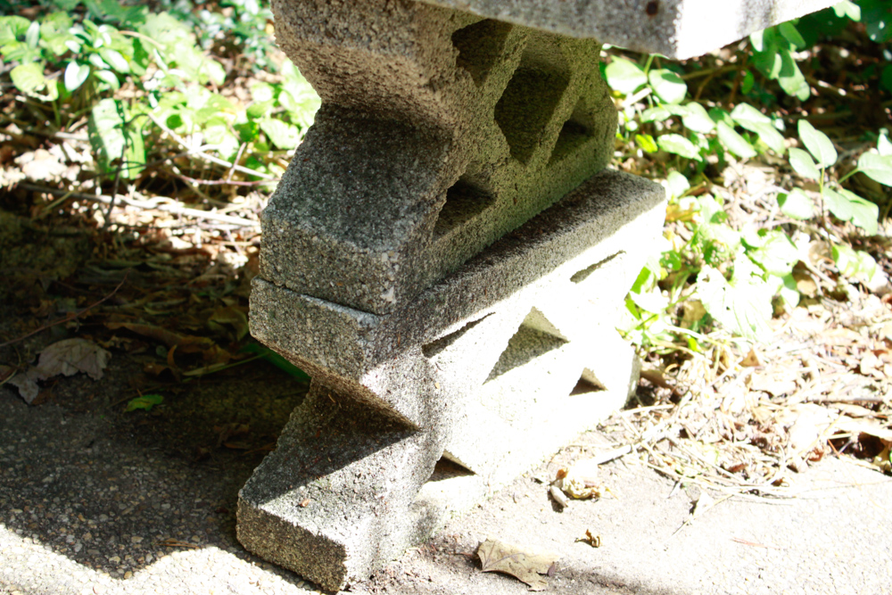 Pair of Low Concrete Benches